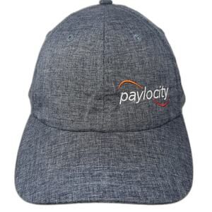 Paramount Baseball Cap Blue One Size Paylocity Logo Strapback Polyester Hat